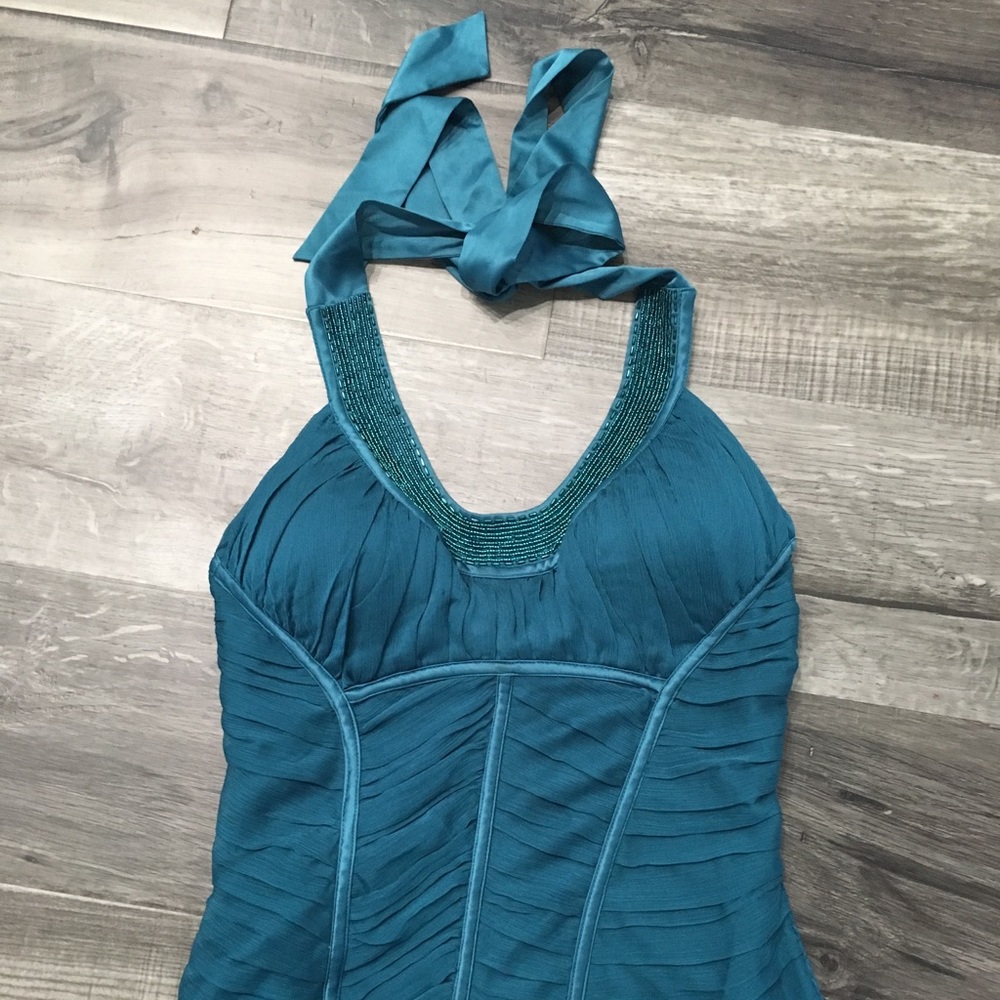 SOLD. Embellished Bebe halter top